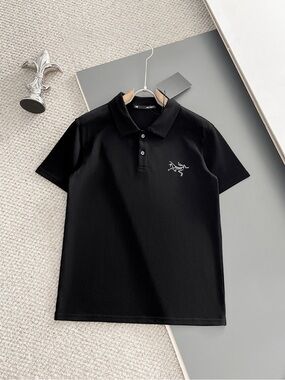 Arc'teryx Black Polo with Signature Arc Logo